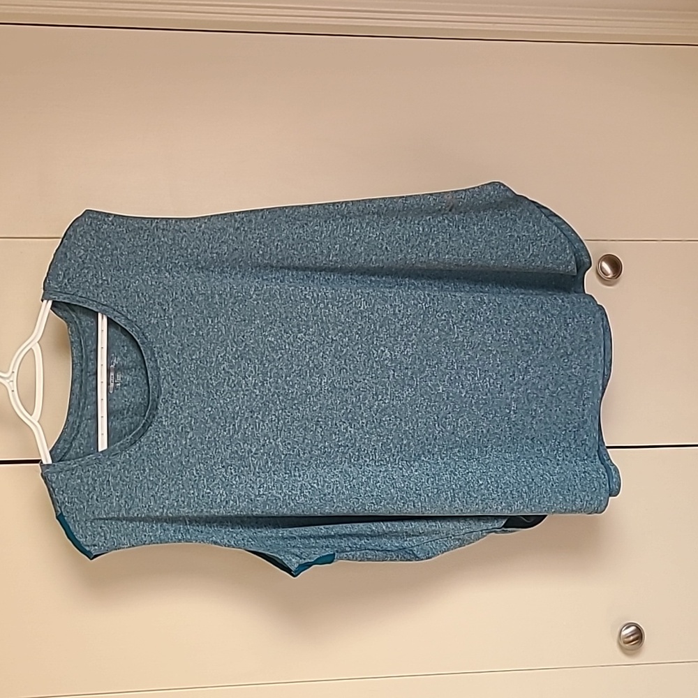 BCG active tank top Heathered blue, plus size 3x